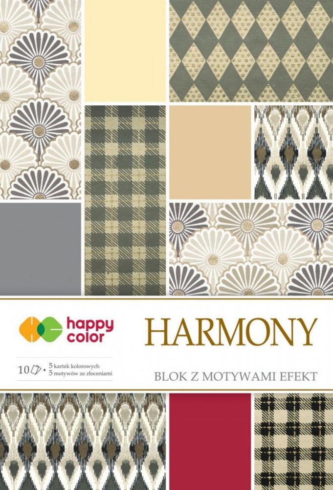 Blok effect HARMONY, 20x29cm, 170-220g/m2, 10 listů, 5 vzorů